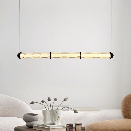 LED lustra uz troses CORTE LED/25W/230V melna