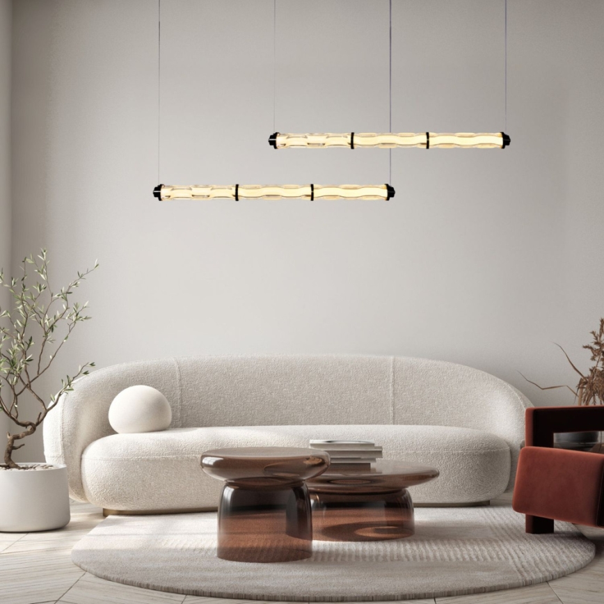 LED lustra uz troses CORTE LED/25W/230V melna