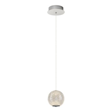 LED lustra uz troses CREMONA 1xLED/5W/230V 3000K matēts hroms