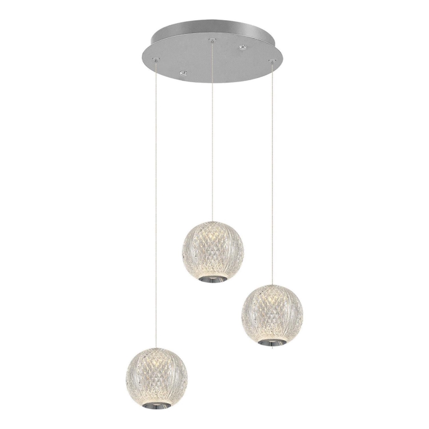 LED lustra uz troses CREMONA 3xLED/5W/230V 3000K matēts hroms