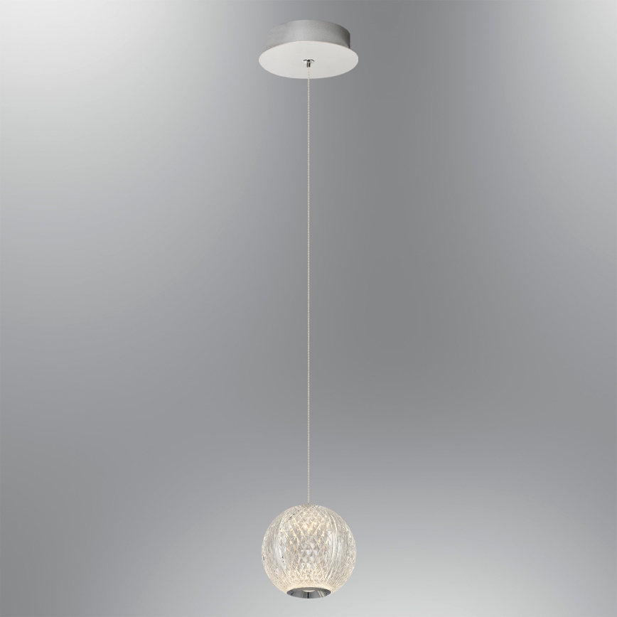 LED lustra uz troses CREMONA LED/5W/230V 3000K matēts hroms