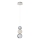LED lustra uz troses CREMONA LED/5W/230V 3000K matēts hroms