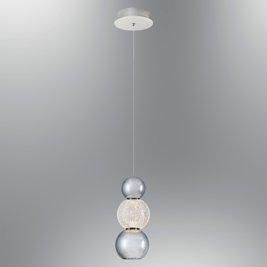 LED lustra uz troses CREMONA LED/5W/230V 3000K matēts hroms