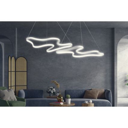LED lustra uz troses DUPLE ARTISAN LED/80W/230V 6500K balta