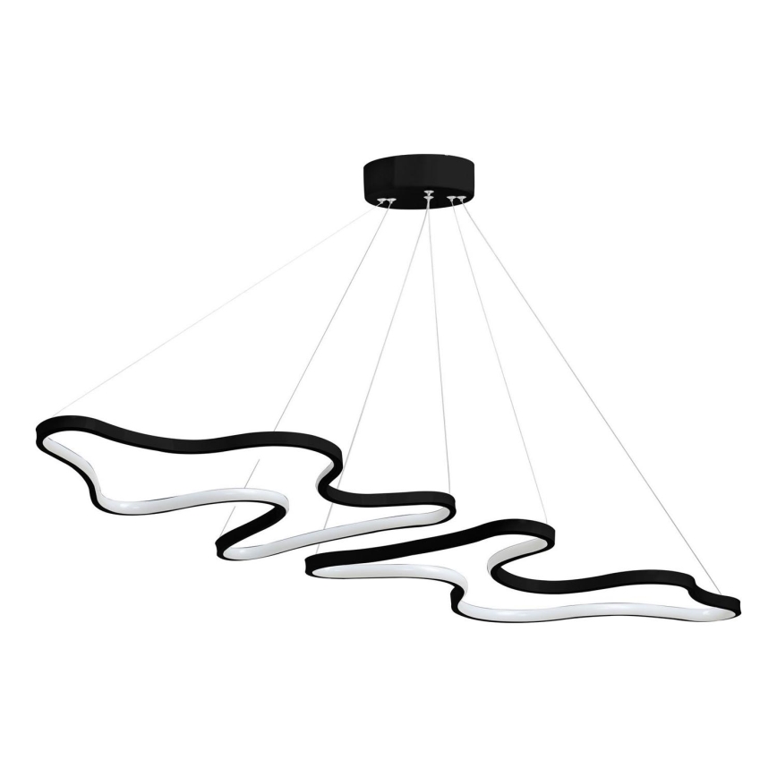 LED lustra uz troses DUPLE ARTISAN LED/80W/230V 6500K melna