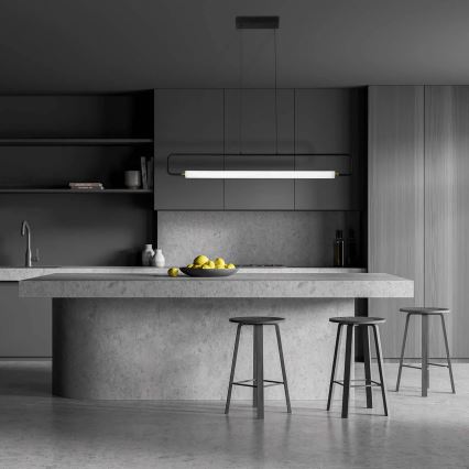 LED lustra uz troses FELICJA LED/30W/230V 4000K melna