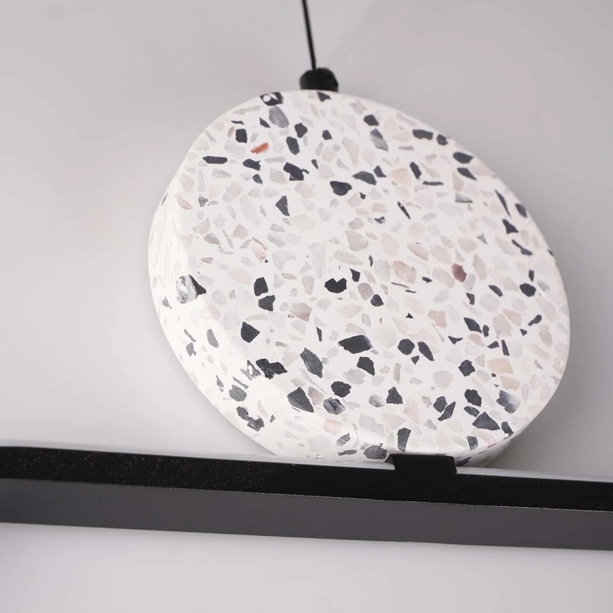 LED lustra uz troses FLORENTYNA LED/48W/230V 4000K melna/balta