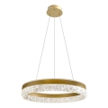 LED lustra uz troses FROZI LED/32W/230V Ø 50 cm zelta