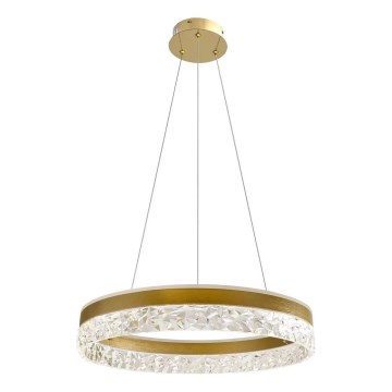 LED lustra uz troses FROZI LED/32W/230V Ø 50 cm zelta