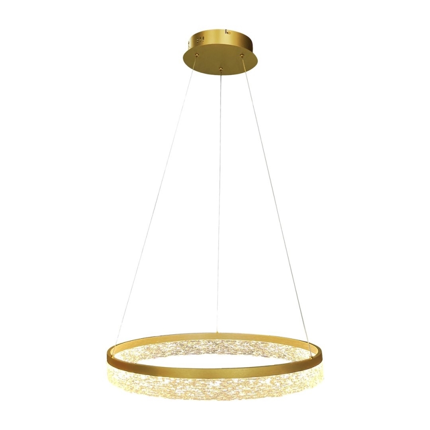 LED lustra uz troses GALA LED/25W/230V Ø 50 cm, zelta krāsā