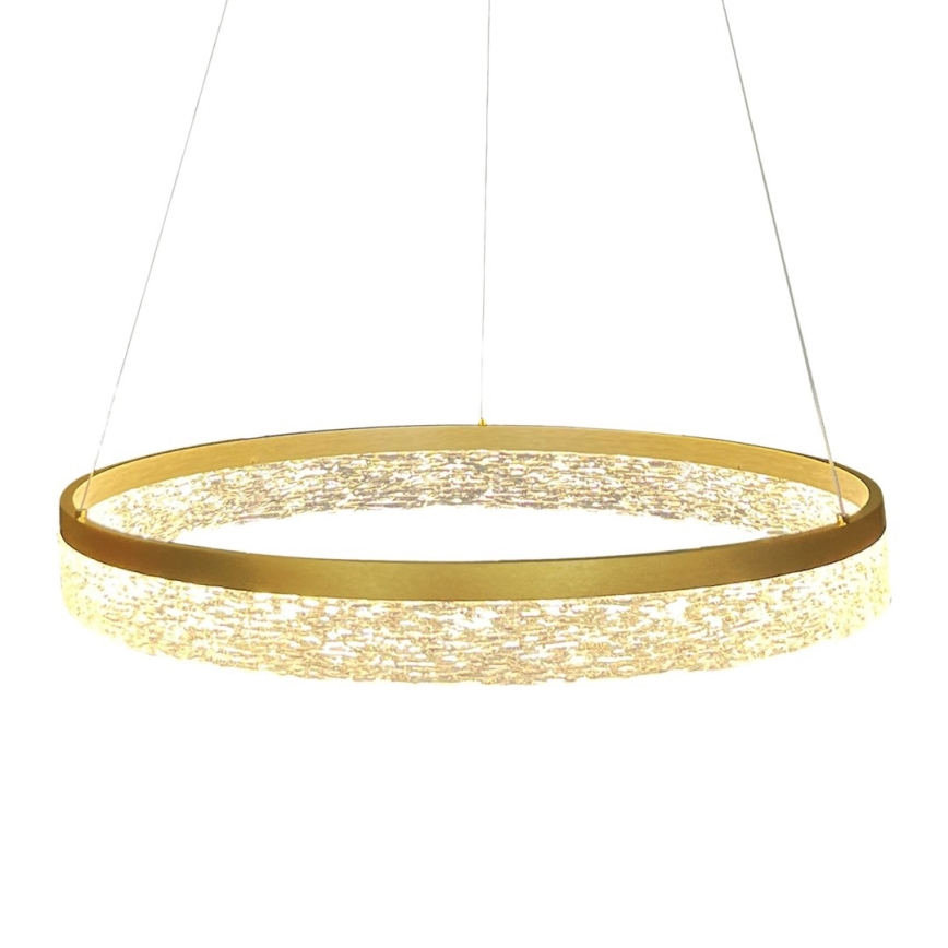 LED lustra uz troses GALA LED/25W/230V Ø 50 cm, zelta krāsā