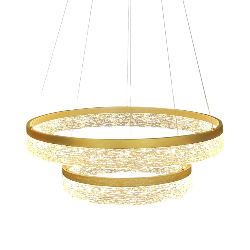 LED lustra uz troses GALA LED/54W/230V Ø 60 cm zeltaina