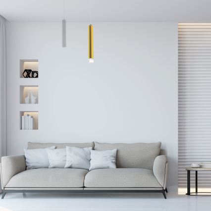 LED lustra uz troses GOLDIE LED/5W/230V zelta