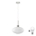 LED lustra uz troses HARMA 1xE27/60W/230V Ø 30 cm matēts hroms/balta