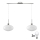 LED lustra uz troses HARMA 2xE27/60W/230V matēts hroms/balts