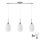 LED lustra uz troses HARMA 3xE27/60W/230V matēts hroms/balts