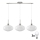 LED lustra uz troses HARMA 3xE27/60W/230V matēts hroms/balts