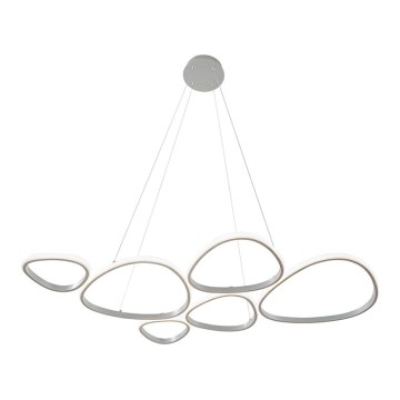 LED lustra uz troses HELIX LED/61W/230V, sudraba