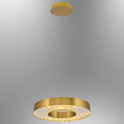 LED lustra uz troses JESI LED/35W/230V 3000K Ø 40 cm, bronzas krāsā