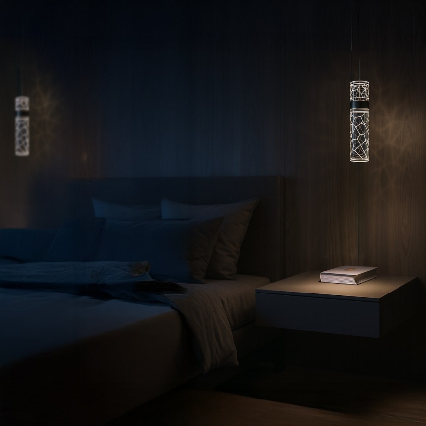 LED lustra uz troses LAGOS LED/8W/230V zelta