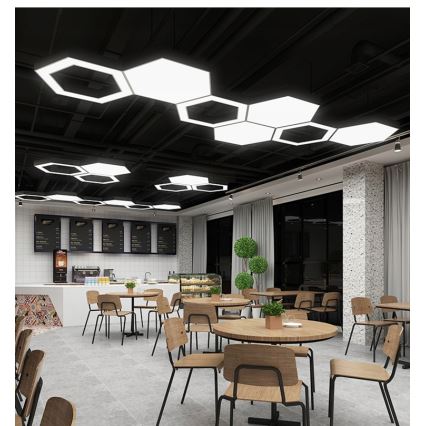 LED lustra uz troses LED/20W/230V melna