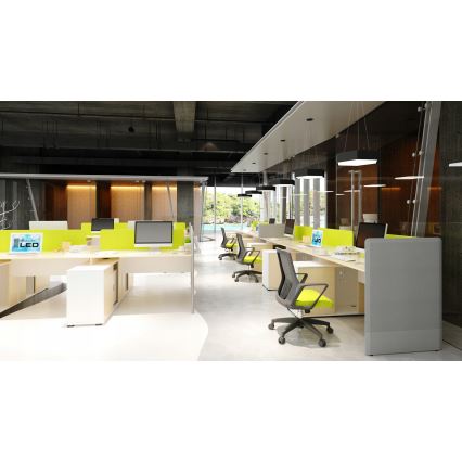 LED lustra uz troses LED/20W/230V melna