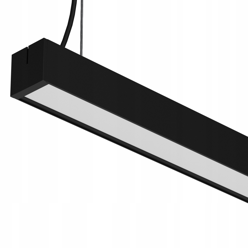 LED lustra uz troses LED/44W/230V 3000K 120 cm melna