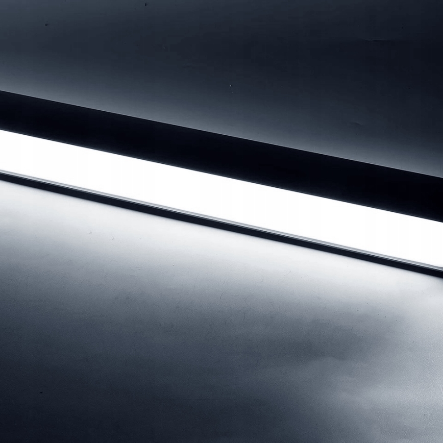 LED lustra uz troses LED/44W/230V 6000K 120 cm melna