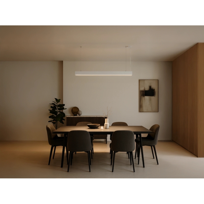 LED lustra uz troses LED/55W/230V 3000/4000/6500K 120 cm balta