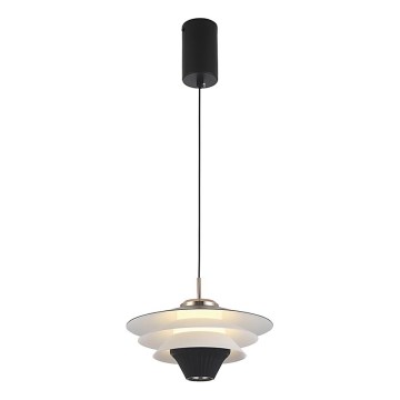 LED lustra uz troses MANLEY LED/5W/230V melna/balta
