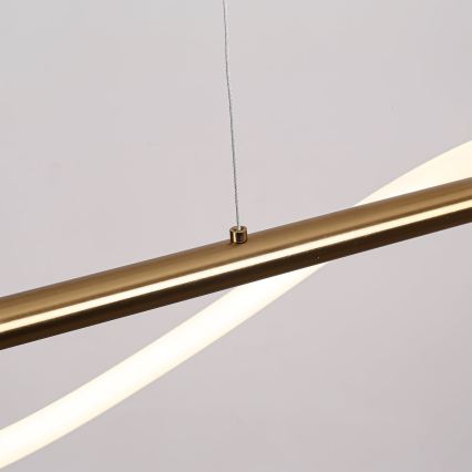 LED lustra uz troses MELECA LED/24W/230V 3000/4000/6000K 100 cm zelta