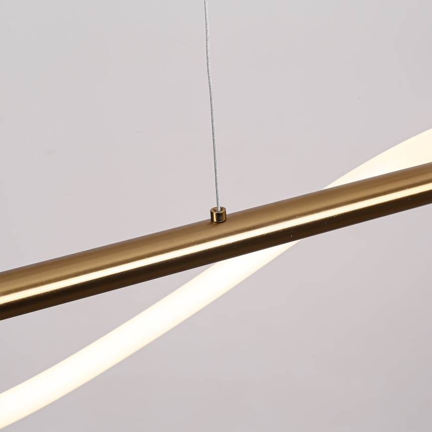 LED lustra uz troses MELECA LED/24W/230V 3000/4000/6000K 100 cm zelta
