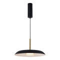 LED lustra uz troses NUDO LED/11W/230V 3000/4000/6000K melna