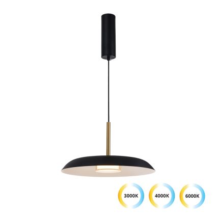 LED lustra uz troses NUDO LED/11W/230V 3000/4000/6000K melna