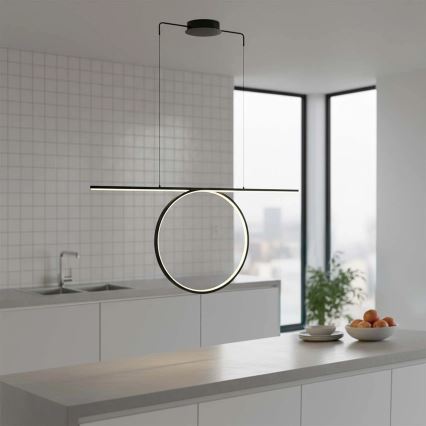 LED lustra uz troses ODETTA LED/42W/230V 4000K melna