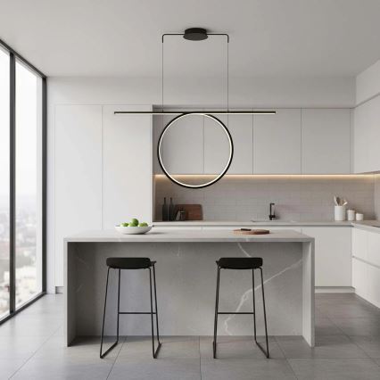 LED lustra uz troses ODETTA LED/42W/230V 4000K melna