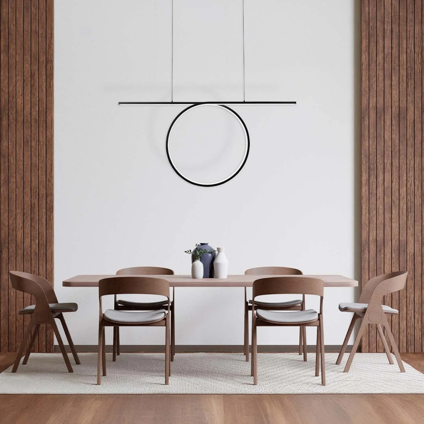 LED lustra uz troses ODETTA LED/42W/230V 4000K melna