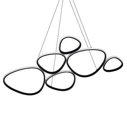 LED lustra uz troses PETRA LED/58W/230V 4000K melna