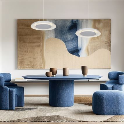 LED lustra uz troses PIATTINO LED/30W/230V 2700/3200/4000K Ø 40 cm balta