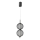 LED lustra uz troses PUMA LED/10W/230V Ø 14 cm melna