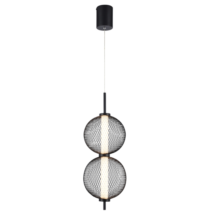 LED lustra uz troses PUMA LED/10W/230V Ø 14 cm melna