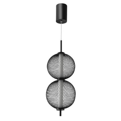 LED lustra uz troses PUMA LED/10W/230V Ø 14 cm melna