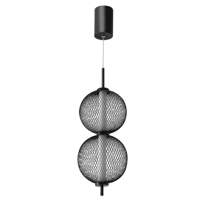 LED lustra uz troses PUMA LED/10W/230V Ø 14 cm melna