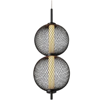 LED lustra uz troses PUMA LED/10W/230V Ø 14 cm melna