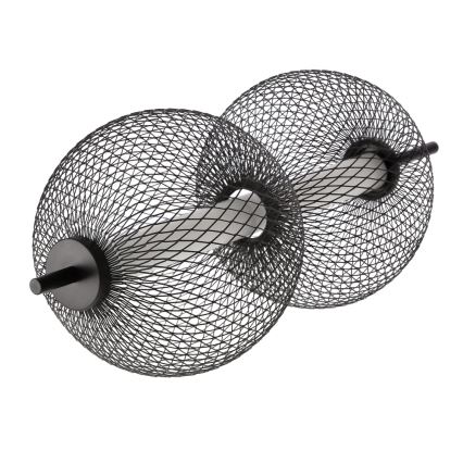 LED lustra uz troses PUMA LED/10W/230V Ø 14 cm melna