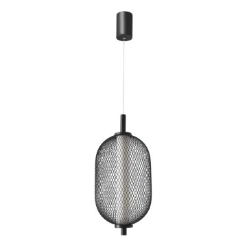 LED lustra uz troses PUMA LED/10W/230V Ø 15 cm melna