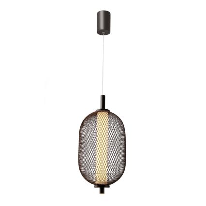 LED lustra uz troses PUMA LED/10W/230V Ø 15 cm melna