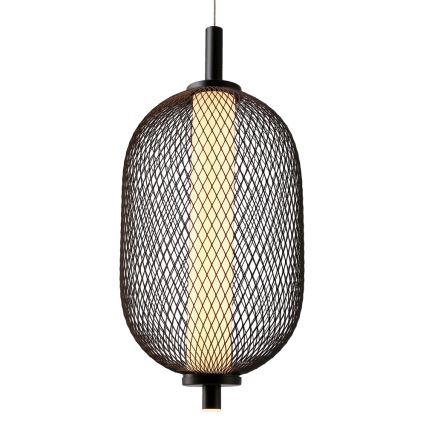 LED lustra uz troses PUMA LED/10W/230V Ø 15 cm melna
