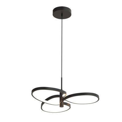 LED lustra uz troses RIBBON LED/25W/230V 4000K melna