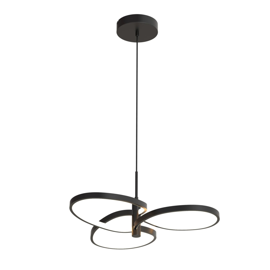 LED lustra uz troses RIBBON LED/25W/230V 4000K melna